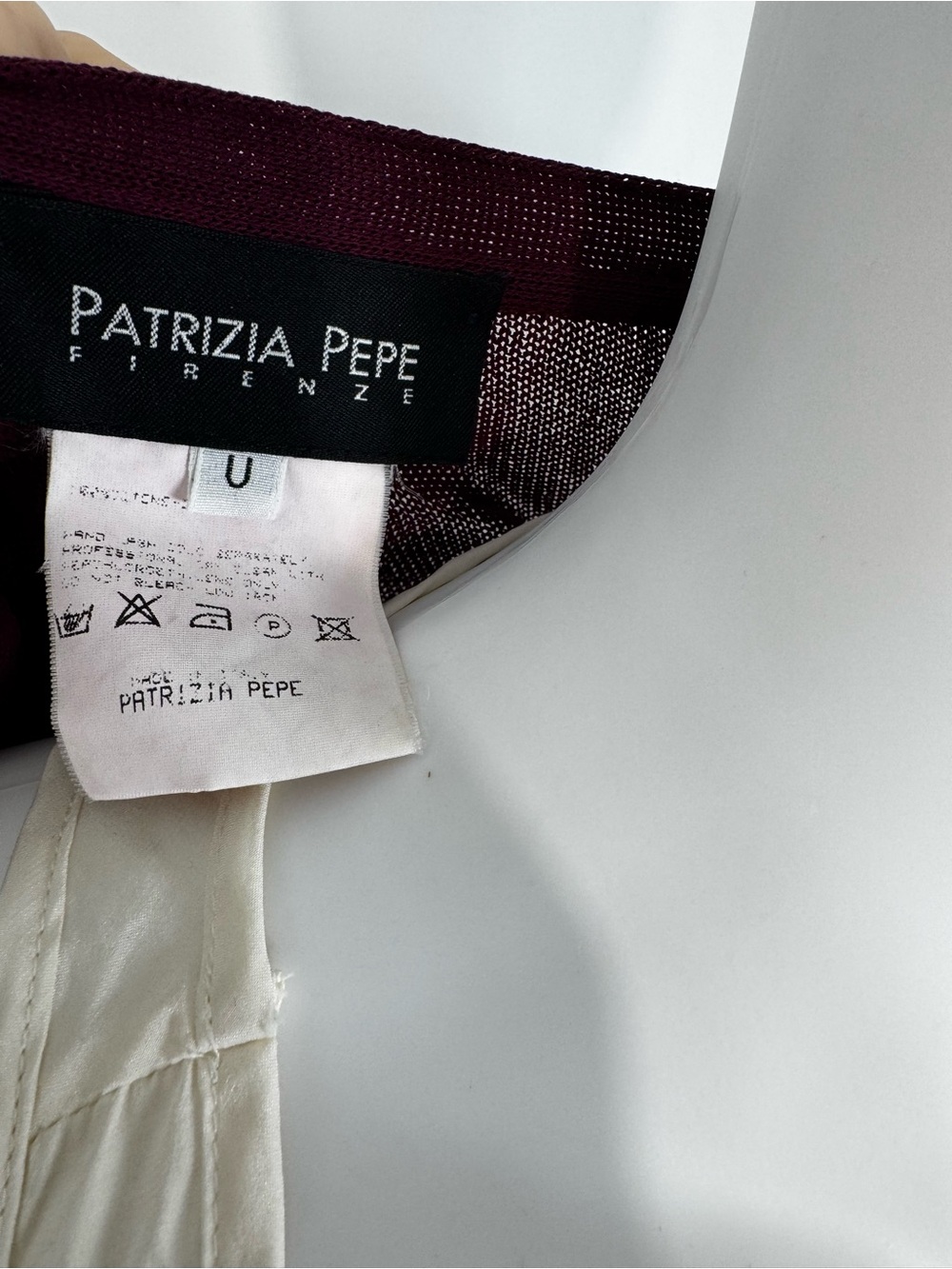 Patrizia Pepe Cotton Duster Cardigan Burgundy Maroon Longline Button Front OS - Picture 2 of 12